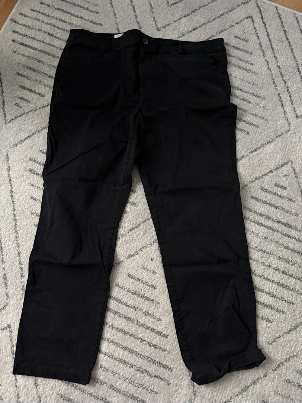 LOFT Black Straight-Leg Pants